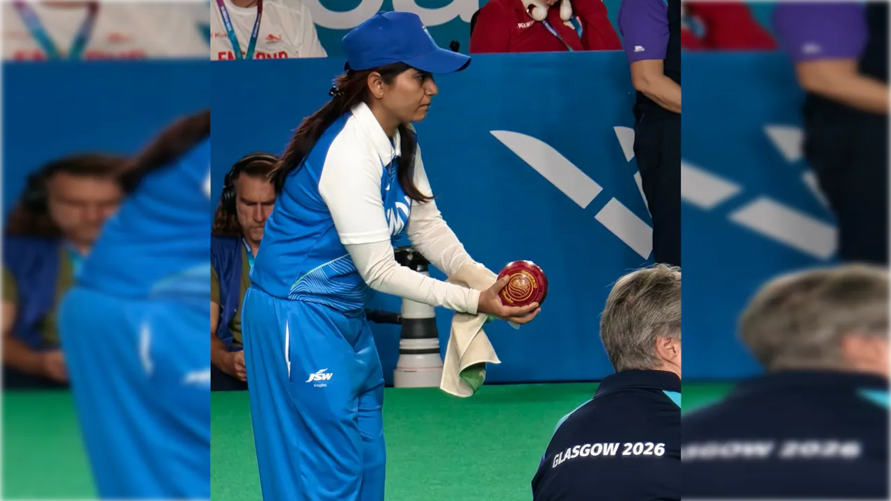 Indian lawn bowls player Pinky Singh competing at the Commonwealth Games 2026 after inspiring comeback and multiple international medal wins.