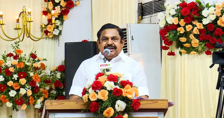 Tamil Nadu By-Election 2026: AIADMK leader Edappadi K Palaniswami with Tamil Nadu Assembly backdrop amid By-Election 2026 discussion. PHOTO ANI