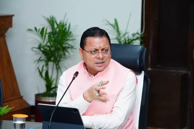 Uttarakhand Wildlife Board Meeting chaired by CM Dhami discussing tiger conservation, AI-based monitoring, and human-wildlife conflict management.