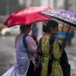 IMD Weather Update showing heavy rain alert across 20 Indian states including Delhi, Uttarakhand, Himachal Pradesh, Bihar and Jharkhand