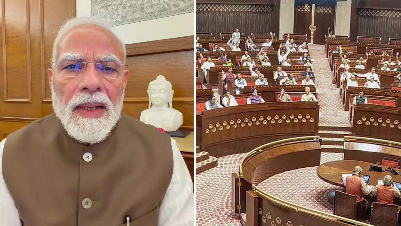 Paper Leak Bill 2026: PM Modi addressing the nation after Parliament passed the bill with stricter anti-paper leak provisions.