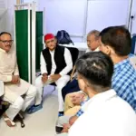 Rajendra Chaudhary hospitalised after heart attack as Akhilesh Yadav visits him in Lucknow hospital