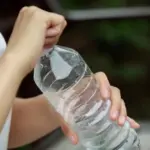 Sealed Water Bottle allegedly containing acid-like liquid in Hapur as police investigate after a girl fell critically ill