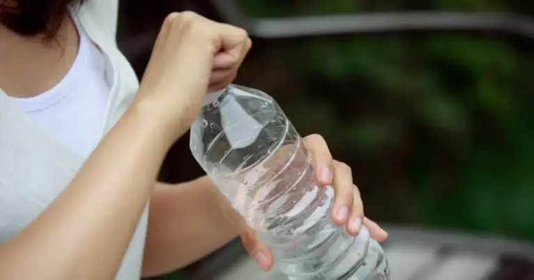 Sealed Water Bottle allegedly containing acid-like liquid in Hapur as police investigate after a girl fell critically ill