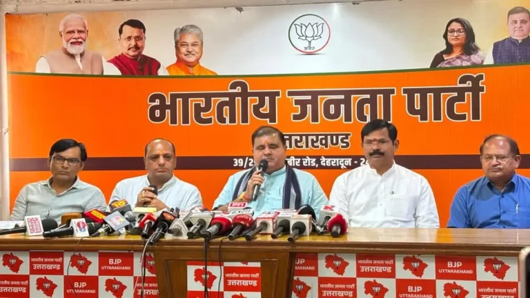Vande Mataram Controversy: Mahendra Bhatt addresses Vande Mataram Controversy and targets Congress in Dehradun