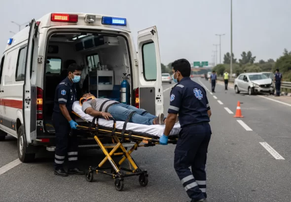 NHAI 10-minute ambulance response rule on national highways with emergency services
