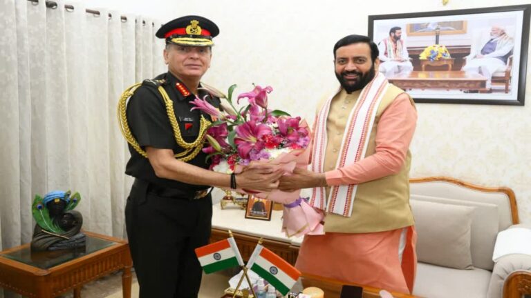 General Dheeraj Seth Haryana CM Meeting Nayab Singh Saini over Agniveer employment and security issues