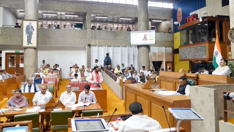 Haryana Assembly Monsoon Session 2026 proceedings with legislators discussing HKRN and key bills