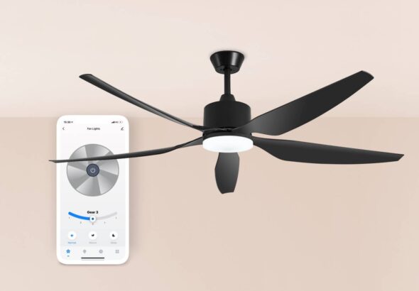 Hybrid Ceiling Fan with BLDC motor, low power consumption and inverter backup