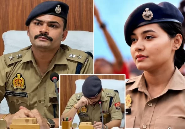 IPS KK Bishnoi at his emotional farewell ceremony in Sambhal and wife Anshika Verma’s special Instagram message