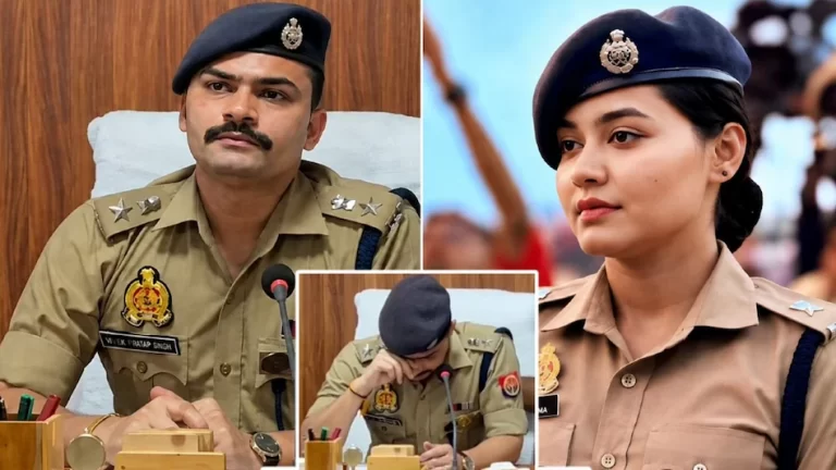 IPS KK Bishnoi at his emotional farewell ceremony in Sambhal and wife Anshika Verma’s special Instagram message