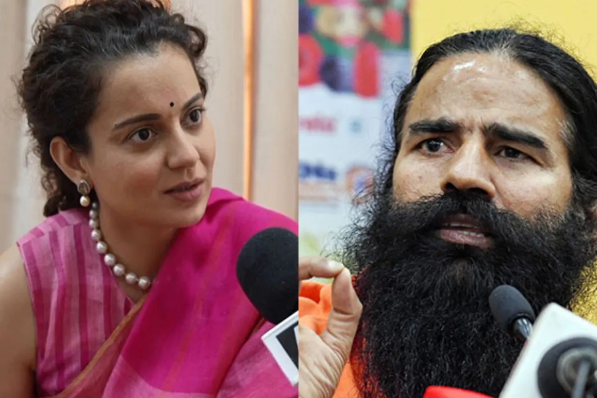 Kangana Ranaut and Baba Ramdev amid Gen Z statement controversy