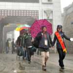 Nathu La Pass on the India-China border, historic trade route connecting Sikkim with Tibet