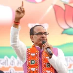 Shivraj Singh Chauhan greeting school children in Dewas as they call him 'Mama' during his official visit