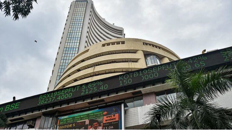 Stock Market LIVE updates showing Sensex and Nifty trading amid market volatility