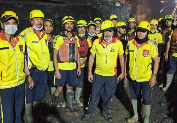 Uttarakhand THDC tunnel accident site in Chamoli where 10 workers lost their lives