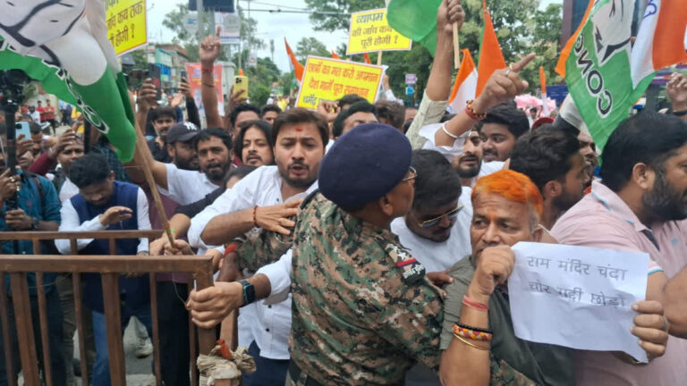 Ranchi Protest during JPSC JSSC exam irregularities agitation in Jharkhand