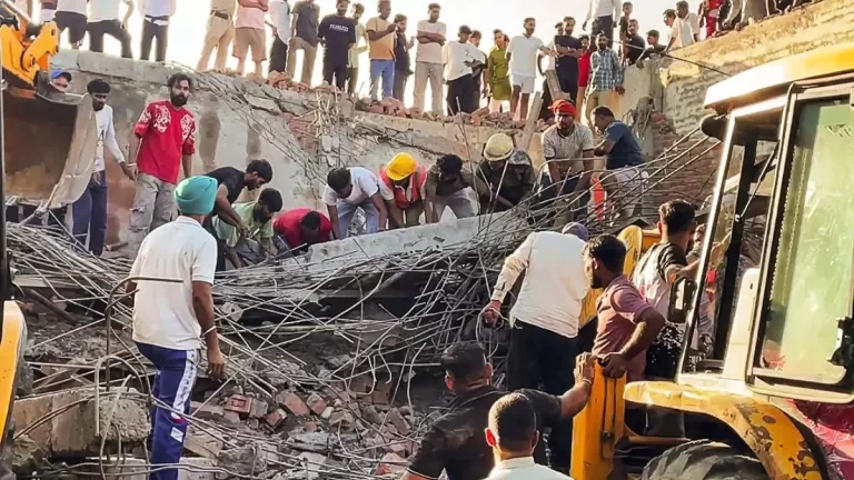 Ambala Building Collapse at a construction site in Dhulkot village