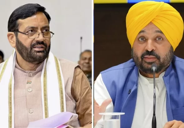 Punjab Politics Bhagwant Mann and Nayab Saini turban controversy
