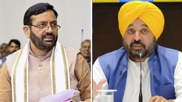 Punjab Politics Bhagwant Mann and Nayab Saini turban controversy