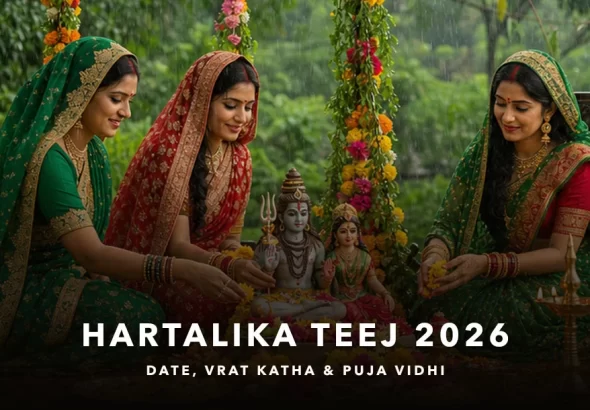 Hartalika Teej and Ganesh Chaturthi 2026 puja on September 14