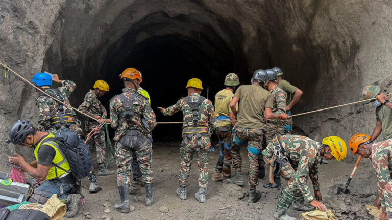 Nepal Tunnel Rescue operation in Trishuli as 39 workers remain missing