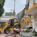 Saharanpur Mosque Demolition with bulldozers deployed inside the Collectorate complex