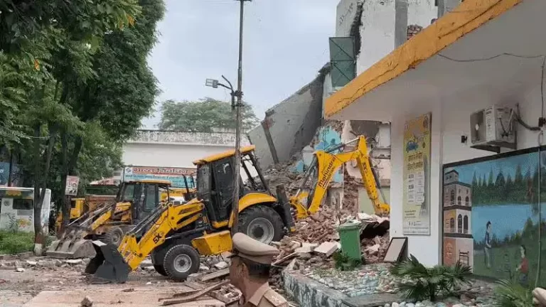 Saharanpur Mosque Demolition with bulldozers deployed inside the Collectorate complex