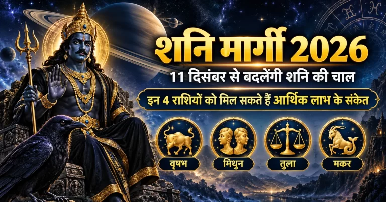 Shani Margi 2026: astrology prediction for Taurus Gemini Libra and Capricorn zodiac signs