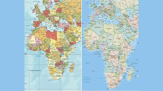 UN Correct the Map Proposal world map showing the impact of Equal Area projection on India and other countries