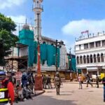 Ujjain Shahi Masjid amid police security during the road widening dispute