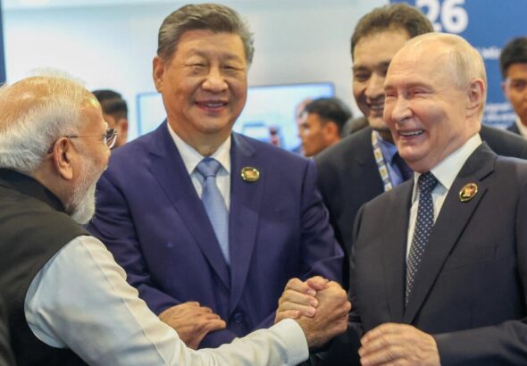 Modi Putin Xi Jinping together at BRICS Summit 2026 in New Delhi