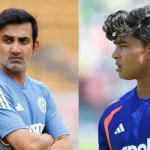 Vaibhav Sooryavanshi and Gautam Gambhir during India cricket team selection