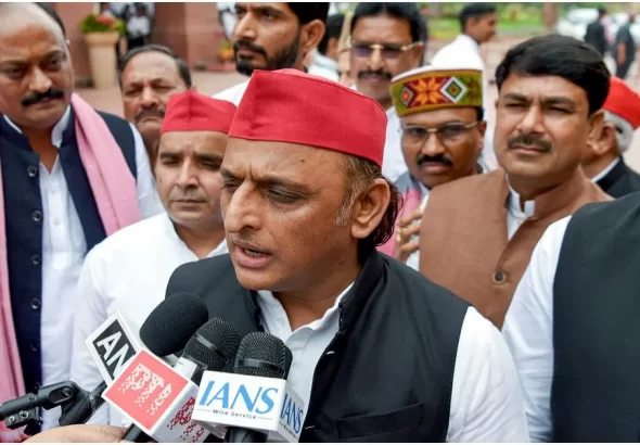 Akhilesh Yadav speaking on Congress alliance and shared political goals