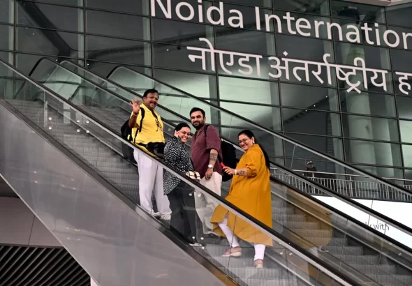 Jewar Airport Renaming: Terminal building of Noida International Airport at Jewar in Uttar Pradesh.
