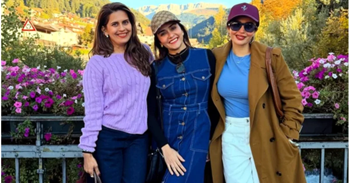Neha Pendse Italy girls trip: Neha Pendse, Amruta Khanvilkar and Sonali Khare dancing during their Italy girls trip
