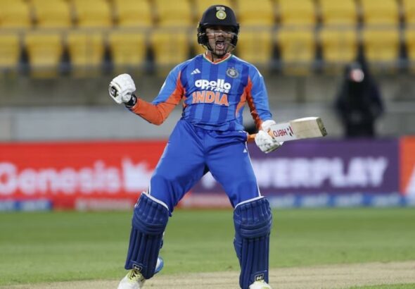 IND vs NZ Abhishek Sharma century