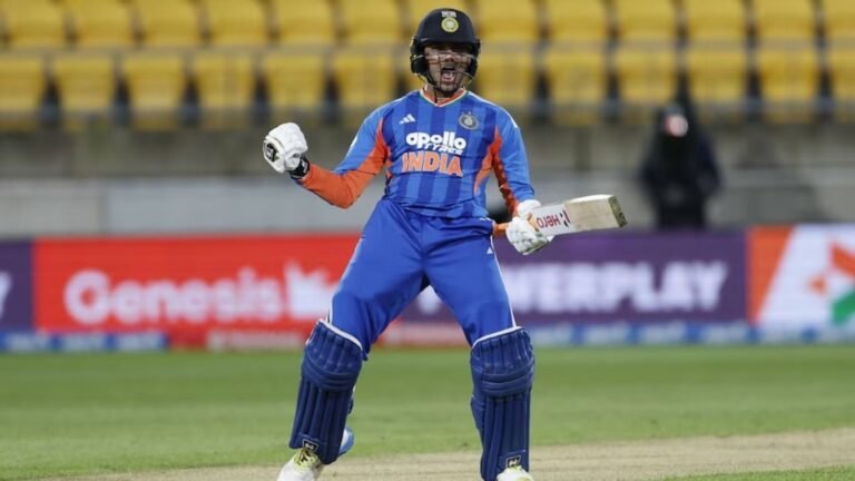 IND vs NZ Abhishek Sharma century